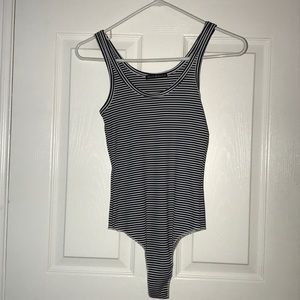 Striped bodysuit